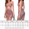 thumbnail image 2 of Vestidos de Fiesta Elegantes casual femenino elegante ahueca hacia fuera cómodo sólido fiesta clubwear Ygjytge Rosa T L para Mujer, 2 of 8