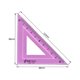 thumbnail image 4 of Herramienta de Medición Flexible Unique Bargains de Plástico Suave Regla Triangular de 30/60 45 Grados 20cm 8 Pulgadas Regla Recta Rosa, 4 of 7