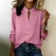 thumbnail image 2 of Camisetas de Manga Larga para las Mujeres Sudadera de Cárdigan Suelta Casual Sólida, Camisetas de Manga Larga de Moda para el Invierno, 2 of 7