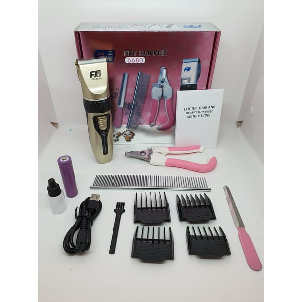 Rasuradora PARA MASCOTAS CON accesorios PET CLIPPER Velocidad de cinco niveles Diseño ultra silencioso