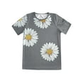 thumbnail image 3 of Nlife Women Dasiy Graphic Printed Round Neck Short Sleeve T-Shirt, 3 of 3