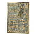 thumbnail image 1 of Tapisserie Géométrique Dorée III - Toile Encadrée Moderne et Transitionnelle, 1 of 3
