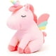 thumbnail image 5 of Peluche con forma de unicornio en polvo con forma de arcoíris, tamaño grande, 30 cm, 5 of 5