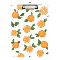 FORMRS Acrylic Clipboard with Low Profile Clip Standard A4 Letter Size, 12.5" x 9", Orange
