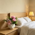 thumbnail image 6 of PONPRNGY Potted Peony Artificial Flowers Indoor Fake Plant Bathroom Accessories Decor, Faux Silk Flowers Arrangement in Vase Centerpieces for Tables Dresser Shelf Decor, 6 of 6