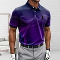 thumbnail image 4 of Zysthvn Summer Shirts for Men Short Sleeve Casual Golf Polo T Shirts for Men Turn Down Collar Printed Shirts, 4 of 5