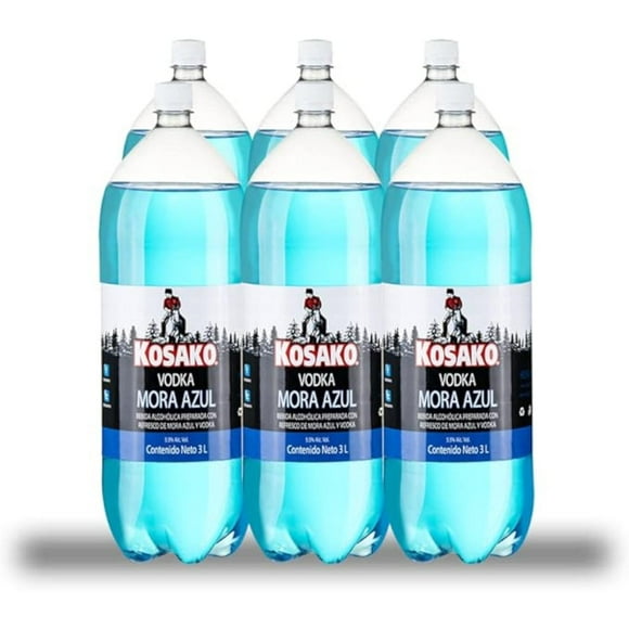 Pack de 6 Fusión Kosako Mora Azul Pet 3 L