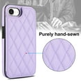 thumbnail image 4 of for iPhone 16e Wallet Case with Card Holder, Magnetic Back Folio PU Leather Purse Case for Women Girls, RFID Blocking Protective Flip Stand Phone Cover for iPhone 16e, Purple, 4 of 8