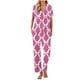 thumbnail image 1 of Sexy Pijama Conjunto para las Mujeres Impreso Bolsillo Pantalones de Manga Corta, Traje Suelto Casual para el Hogar Y el Salón, 1 of 1