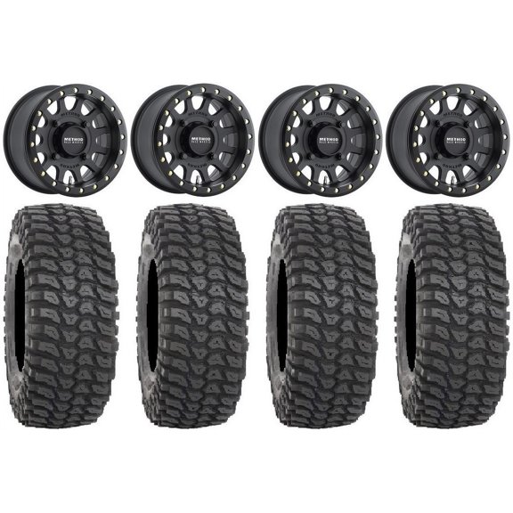 Method 401 14" Bdlk Wheels Bk 5 2 30" XCR350 Tires Polaris RZR XP 1000 / PRO XP / Ranger XP 900/1000