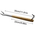 thumbnail image 5 of 11.8 Inch Aluminum Pizza Spinner,pizza Hook Wooden Handle And Lanyard,lightweight Spinner Turning Tool, 5 of 5
