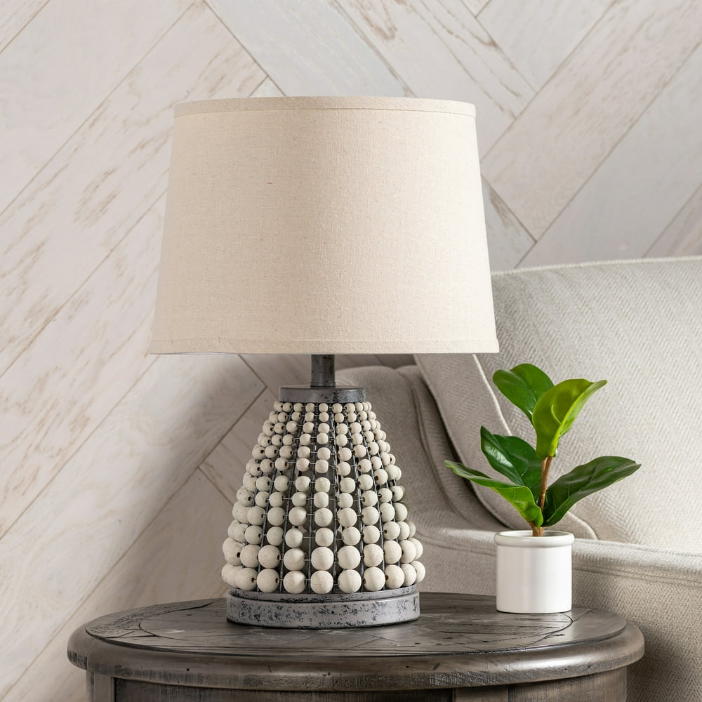 21.75"TH BEADED TABLE LAMP