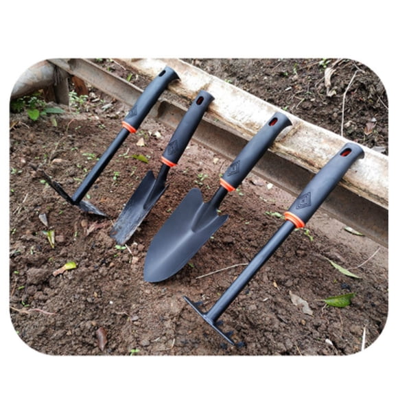 Langgg Garden Spatula Carbon Steel Spade with Handle Flower Tree Seedling Gardening Tool Digging Tools for Balcony Backyard