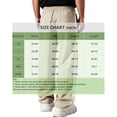 thumbnail image 3 of Domuza Men's Track Pants Warm-up Sweatpants Open Hem Tracksuit Bottoms for Gym Athletic Workout Khaki 2XL, 3 of 4