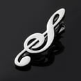 thumbnail image 6 of Men Music Note Tie Pin Clip Party Daily Life Piano Guitar Metal Necktie Clasp Tie Pinch Clip Buckle Fashion Jewelry, 6 of 9