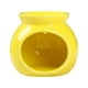 thumbnail image 2 of Quemador de aceite aromático, portavelas, difusor perfumado, incensario, calentador de aceite de Color sólido, quemador de aceite esencial de cerámica Amarillo, 2 of 8
