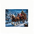 thumbnail image 2 of Christmas Garage Door Banner 96x84 Inches, HD Polyester Outdoor Holiday Decor, Santa Snowman Christmas Tree Yard Flag for Home Party Decor, 2 of 8