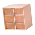 thumbnail image 2 of Organizador de cajones pequeño Strade Fareast Limited 6 cajones Rosa piel para escritorio, 2 of 8