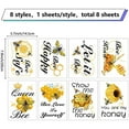 thumbnail image 2 of Bee Wall Decals Honey Bee Window Clings Sunflower Wall Decor Sticker Inspirational Quotes Wall Decals Peel and Stick for Home Office Nursery Birthday Party Fridge Bedroom Bathroom Supply, 2 of 6
