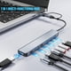 thumbnail image 3 of Aluminio 7 en 1 USB C/USB Hub, 2* USB C y 5* USB, USB 3.0 y USB 2.0 Puertos, Adaptador divisor USB portátil ultra delgado para computadora portátil, PS4, unidad flash, HDD, Xbox, impresora, ratón, 3 of 7