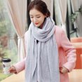 thumbnail image 5 of Bufanda tipo mantón de color puro para mujer, chales y chales de pashmina para vestidos de noche, bufanda grande y suave, bufanda de invierno, chal de boda, 5 of 5
