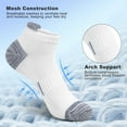 thumbnail image 2 of Smilooen 10 Pairs Women's Low Cut Ankle Socks Stretchy Breathable Athletic Socks for Women,Size 6-8, 2 of 6