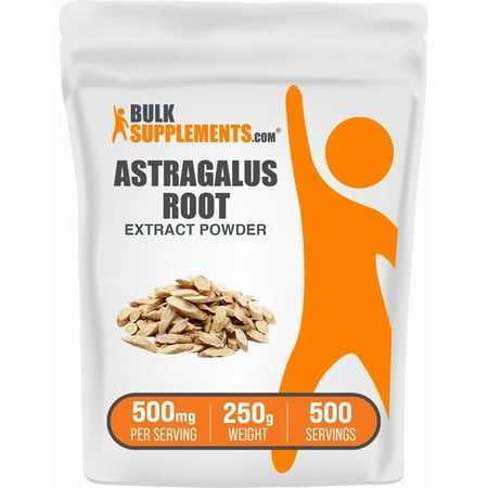 BulkSupplements Astragalus Extract Powder - 500mg per Serving - 250 Grams (8.8 oz) - 500 Servings