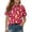 Red, variant on Domzest Girls Polo Shirt Short Sleeve Animal Print Casual Summer Top Kids Back To School Uniform Cotton Blend Button Down Collar Youth Tee Blouse Age 4-12 Elementary Fashion Outfit Beige 3-4 Years