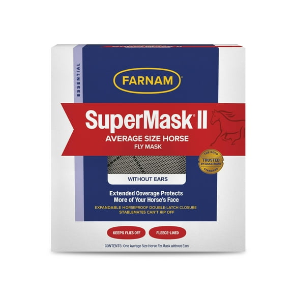 Farnam Home and Garden 100504650 No Ears Fly Supermask II for Horse