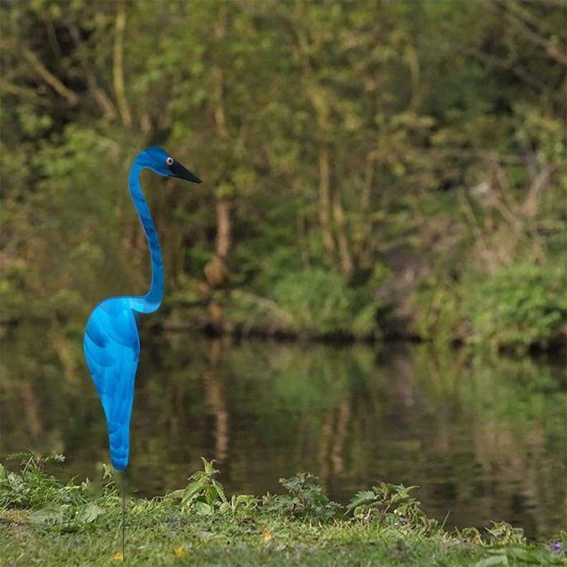 EYIIYE Tourbillon Oiseaux Flamants Roses Jardin Ornements, Partie Décoration Photo Prop