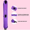 thumbnail image 3 of Plancha De Cabello Timco® 3x Cerámica + Iones Control Frizz Morado Timco PA-C, 3 of 6