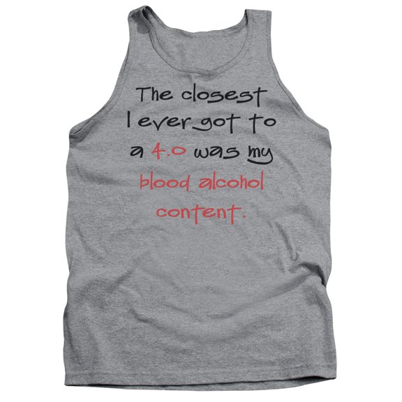 - 4.0 Blood Alcohol - Tank Top - Medium