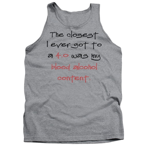 - 4.0 Blood Alcohol - Tank Top - Small