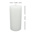 thumbnail image 5 of Mainstays Unscented Pillar Candles, 3-Pack, 3x6 Inches, White, 5 of 6