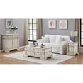 thumbnail image 4 of Pemberly Row Contemporary Aged Cream Two Door Two Drawer Cabinet, 4 of 6