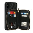 thumbnail image 5 of Allytech Case for iPhone 13 Pro Max, Shockproof Leather Wallet Case Shoulder Strap Card Slots Stand Detachable Wrist Strap Cover,Black, 5 of 12