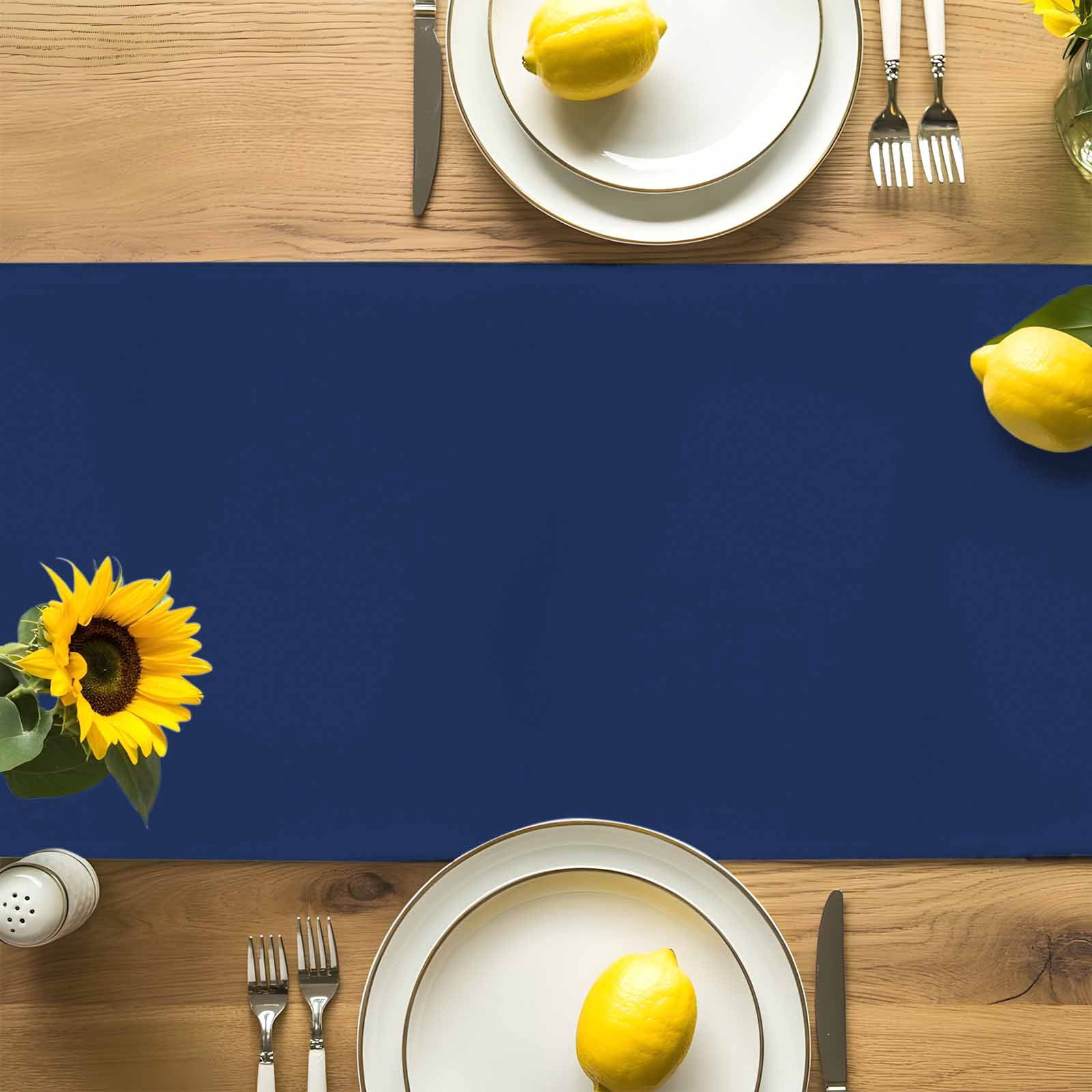 Nautical Sailing Anchor String Sketch Table Runner 90 Inches Long, Marine Navy Blue White Table Runners Tabletop Scarf Kitchen Dining Tables Decoration for Home Party Indoor Outdoor