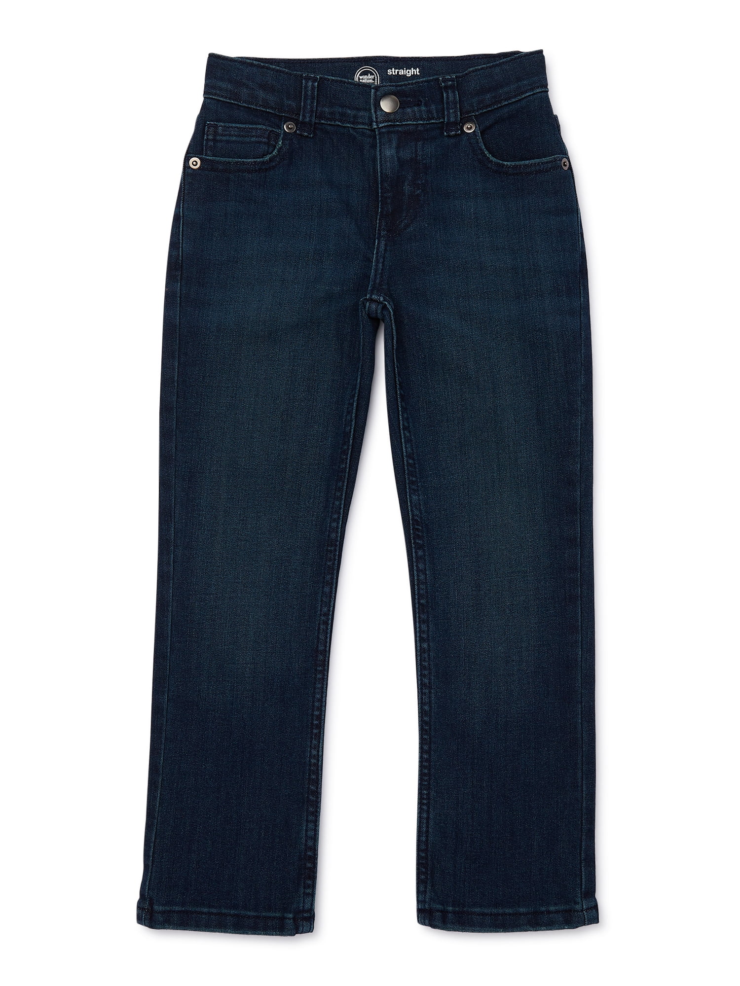 Wonder Nation Boys Straight Fit Denim, Sizes 4-16
