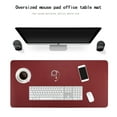 thumbnail image 2 of Shanna Desk Pad Office Desk Mat Non-Slip PU Leather Desk Blotter,Laptop Mouse Pad,Waterproof Desk Writing Pad for Office and Home (Black+Red, 23.6" x 13.8"), 2 of 8