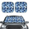thumbnail image 2 of Naloa Evil Eye Print 2-Piece Windshield Sunshade,Foldable Car Front Window Sun Shades,for Most Sedans SUV Truck-Small, 2 of 6