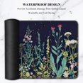 thumbnail image 3 of Desk Pad, XL Extended Large Gaming Mouse Pad 31.5 x 11.8 Inch, Waterproof Mousepad with Stitched Edges, Non-Slip Computer Keyboard Laptop Mat for Women Men Office Work, Silent Night Flowers, 3 of 6
