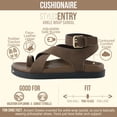 thumbnail image 3 of Cushionaire Entry Womens Ankle Wrap Molded Footbed Sandal with Adjustable Strap | Non-Slip Outsole | Womens Platform Sandals | Comfortable Summer Shoes | Wide Widths Available, 3 of 20