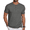 Dark Grey, variant on Men's Black Henley Shirts Short Sleeve Casual T-Shirts with Pocket Summer Button Henleys Classic Basic Tees for Men