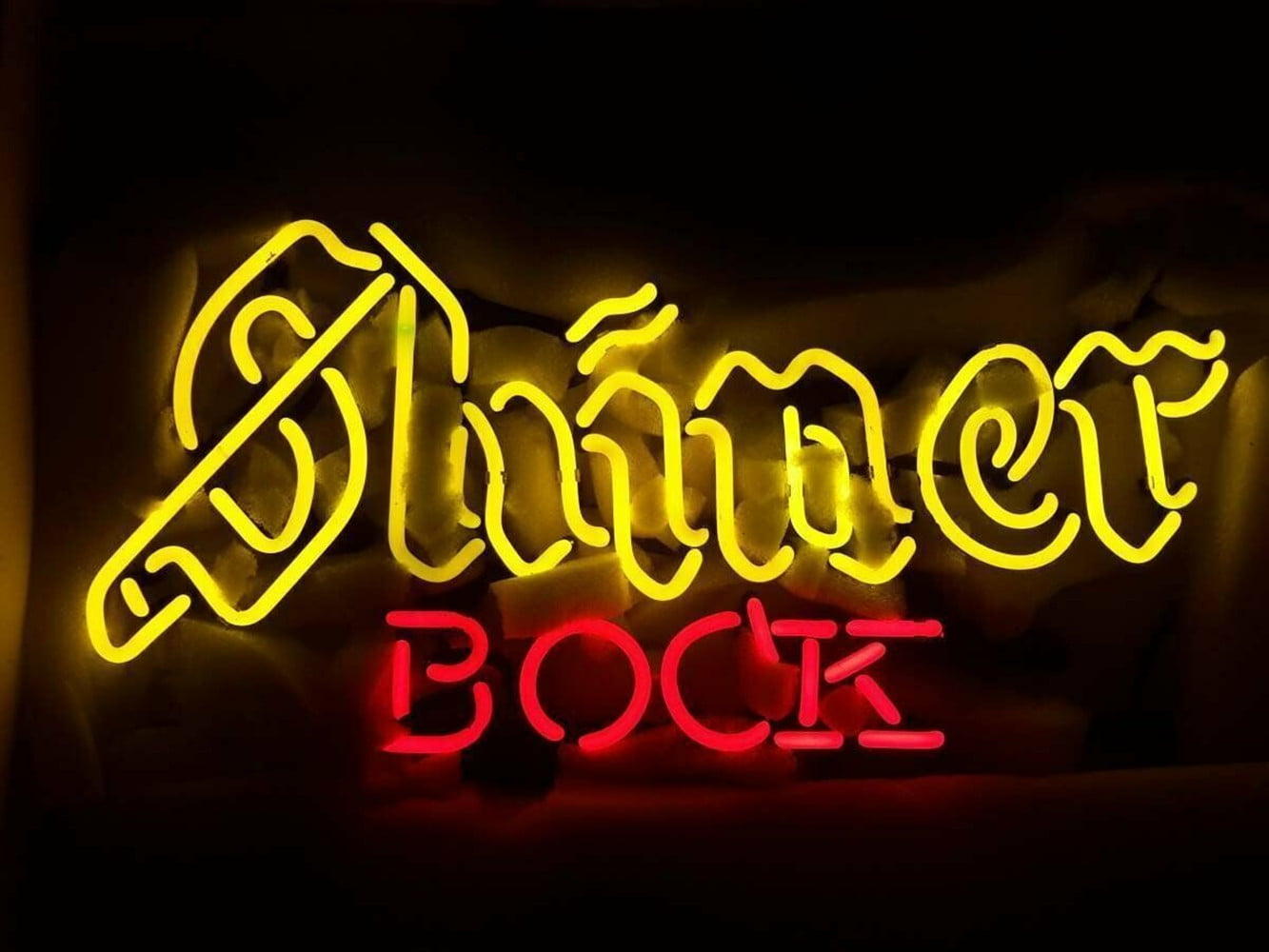 Shiner Bock 17"x14" Neon Sign Lamp Light Pub Decor Artwork Beer Bar With Dimmer 