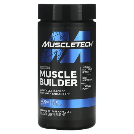 MuscleTech Platinum Muscle Builder  400 mg  60 Rapid-Release Capsules ((EXP: 08/JAN/2027))