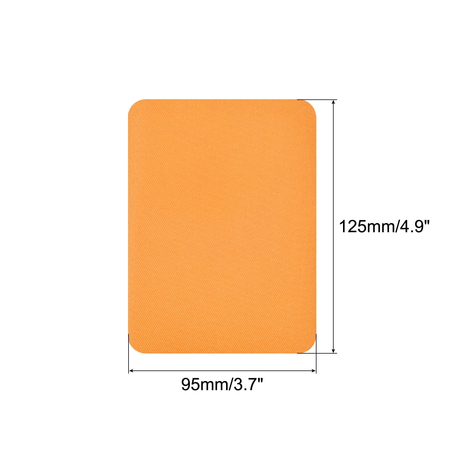 Unique Bargains Fabric Patch Iron-on Patches for Hole Repairing and Decoration Orange