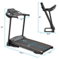 thumbnail image 4 of Treadmill with Incline, Folding Electric Treadmill for Home, Electric Motorized Running Machine with Display and Cup Holder, Jogging Exercise Equipment with 12 Preset Programs,LLL2302, 4 of 9