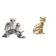 thumbnail image 1 of Figuras de búho, estatua de búho, estatua de gato, figura en miniatura, artesanías de animales, decoración de cerámica de resina, adecuada para dormit, 1 of 8