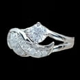 thumbnail image 4 of SPRING PARK Fashion Women Angel Wing Design Rhinestone Decor Wedding Band Ring Jewelry Gift, 4 of 7