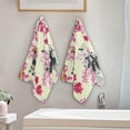 thumbnail image 3 of Coolnut Cute Pandas Hand Towels 2 PCS, Ultra Soft and Highly Absorbent, Cherry Blossom Decorative Fingertip Towel for Home, Bathroom, Kitchen, 28.3"x14.4", 3 of 4